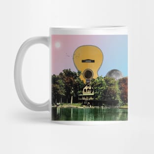 Guitar House - Surreal/Collage Art Mug